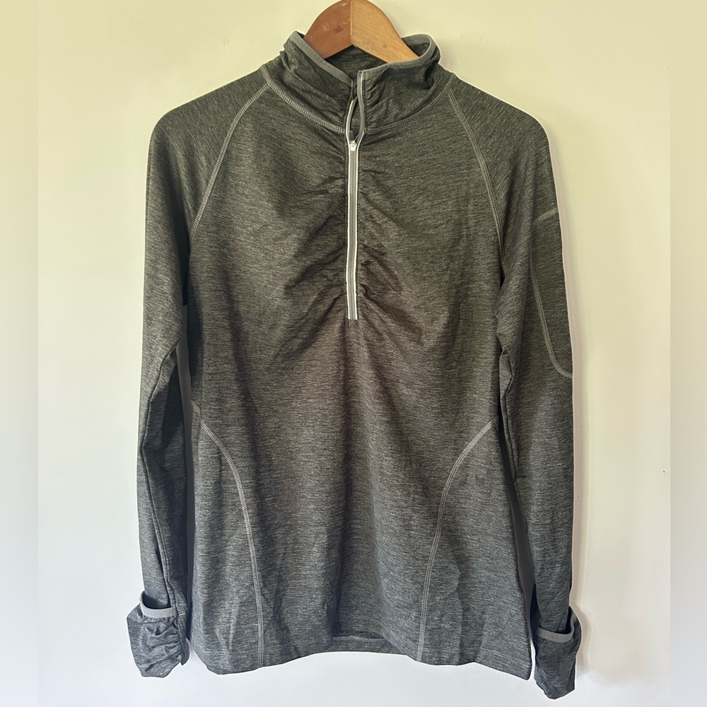 Kirkland Signature 1/4 Zip Gray Pullover, Activewear, Size M